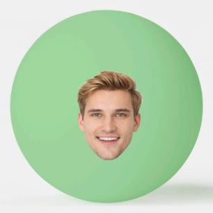 Aangepaste kindergezicht grappige feest gepersonal pingpongbal
