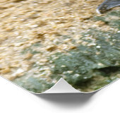 Aangepaste kinderkamer eend op wacht naam ontwerp perfect poster (Hoek)