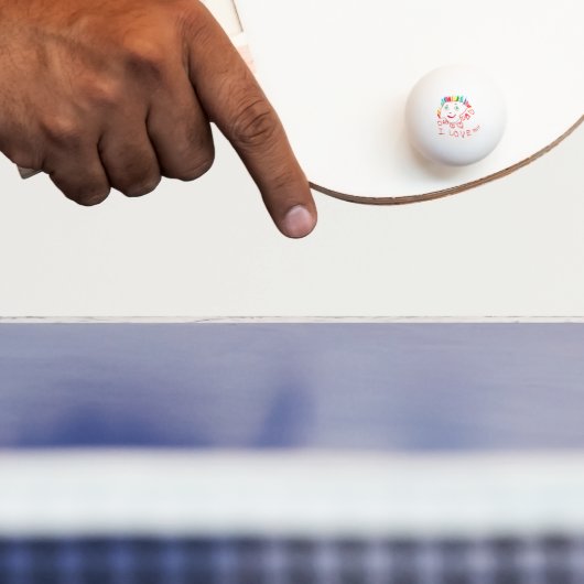 Aangepaste Kinderkunst-herinnering Pingpongbal (Peddel)