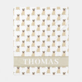 Aangepaste kindermandje fleece deken (Voorkant)