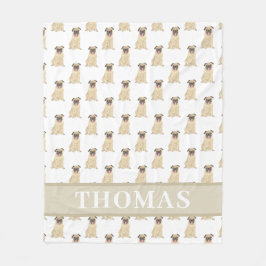 Aangepaste kindermandje fleece deken