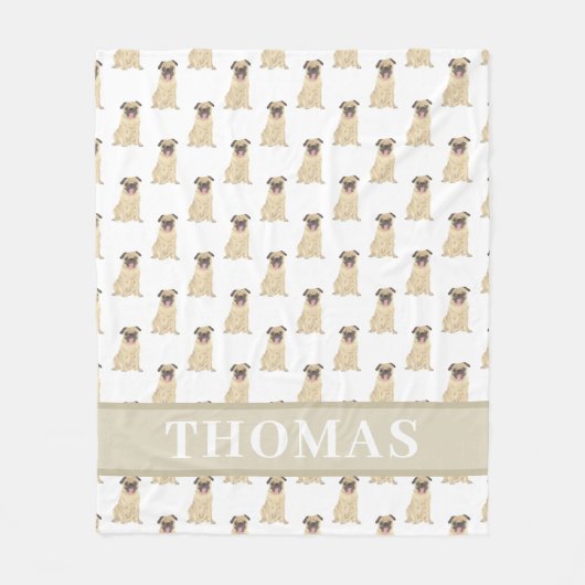 Aangepaste kindermandje fleece deken (Voorkant)