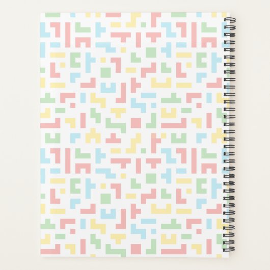 Aangepaste kindernaam Mama Beer Autism Awareness M Planner (Achterkant)