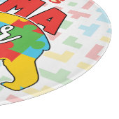 Aangepaste kindernaam Mama Beer Autism Awareness M Snijplank (Hoek)