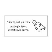 Aangepaste kindernaam & retouradres met de hand ge rubberstempel (Afrduk)