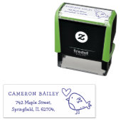 Aangepaste kindernaam & retouradres met de hand ge zelfinktende stempel (In situ)