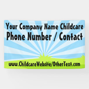 Aangepaste kinderopvang kinderopvang Business Sign Spandoek