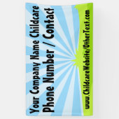 Aangepaste kinderopvang kinderopvang Business Sign Spandoek (Verticaal)