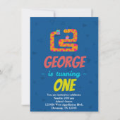 Aangepaste kinderslang Cupcake Cell Cartoon uitnod Kaart (Voorkant)