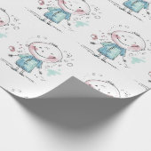 aangepaste kindertekening cadeaupapier (Hoek)