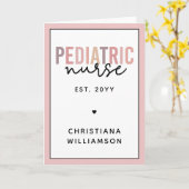 Aangepaste kinderverpleegkundige PEDS verpleegkund Kaart (Gele Bloem)