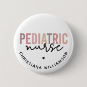 Aangepaste kinderverpleegkundige PEDS verpleegkund Ronde Button 5,7 Cm (Voorkant)
