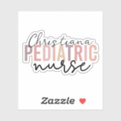 Aangepaste kinderverpleegkundige PEDS verpleegster Sticker (Vel)