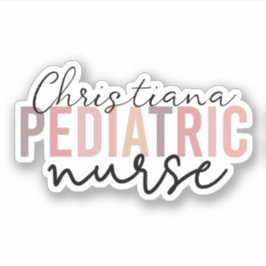 Aangepaste kinderverpleegkundige PEDS verpleegster Sticker