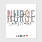 Aangepaste kinderverpleegkundige | Retro Peds Nurs Sticker (Vel)