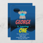 Aangepaste Kind's Koala Mask Cartoon Party Uitnodi Kaart (Voorkant / Achterkant)