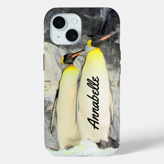 Aangepaste King Penguins-telefoondraagtas Case-Mate iPhone Case (Achterkant)