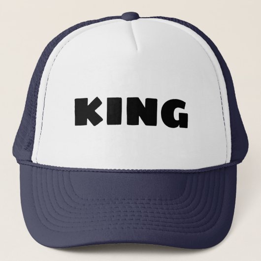 Aangepaste King tekst naam Petten Petten Cool Truc (Voorkant)