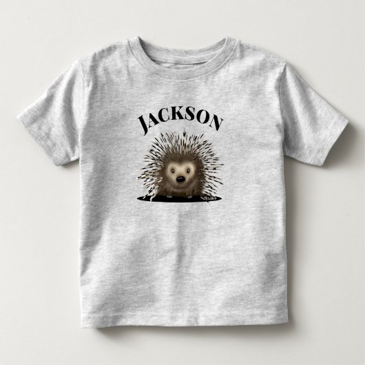 Aangepaste KiniArt Porcupine Kinder Shirts (Voorkant)