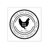 Aangepaste Kip Eierdoos Retourstempel Rubberstempel (Afrduk)