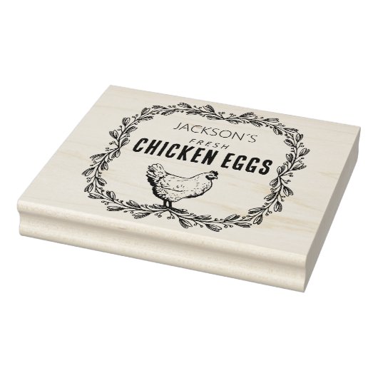 Aangepaste kippeneieren, klein bedrijf  rubberstempel (Stempel)