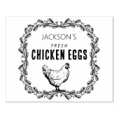 Aangepaste kippeneieren, klein bedrijf rubberstempel (Afrduk)