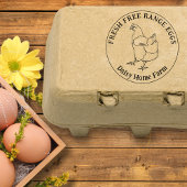 aangepaste kippeneieren worden met de hand getrokk rubberstempel