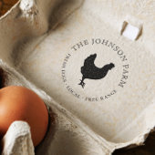 Aangepaste kippeneieren zelfinktende stempel