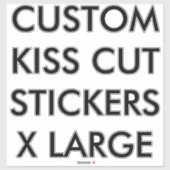 Aangepaste KISS CUT STICKERS 14 x 14 inch XL (Vel)