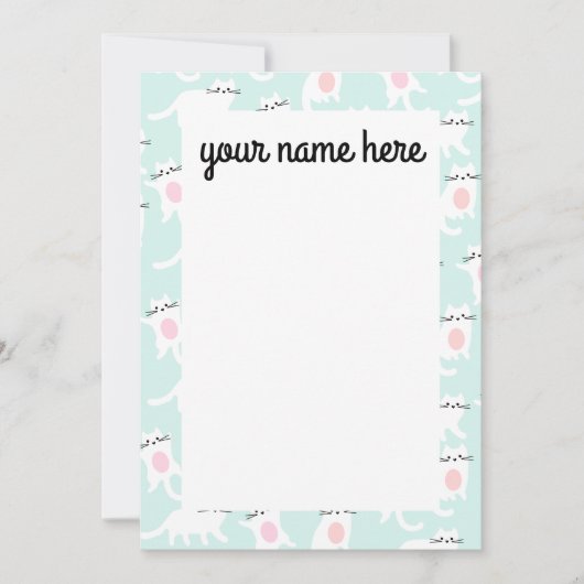 Aangepaste Kittens-notiecards Bedankkaart (Voorkant)