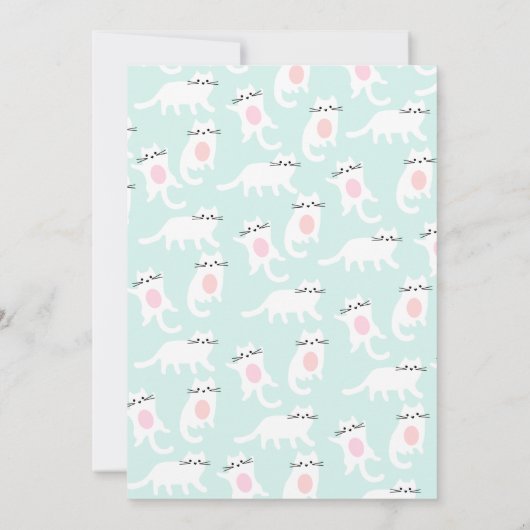 Aangepaste Kittens-notiecards Bedankkaart (Achterkant)