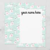 Aangepaste Kittens-notiecards Bedankkaart (Voorkant / Achterkant)