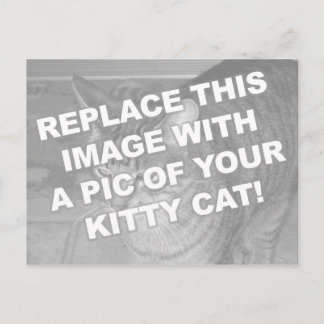 Aangepaste Kitty Kat Briefkaart
