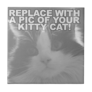 Aangepaste Kitty Kat Tegeltje