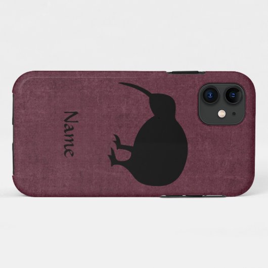 Aangepaste Kiwi i iPhone Case (Achterkant (horizontaal))