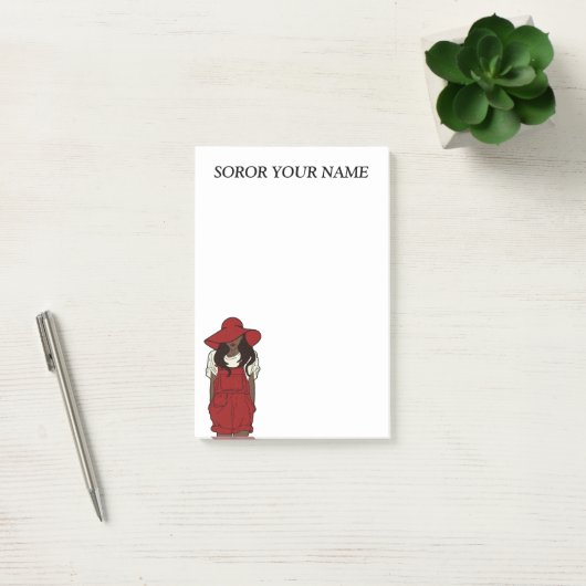 Aangepaste klantdelta Sorority Post-it® Notes (Kantoor)