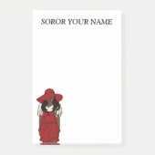 Aangepaste klantdelta Sorority Post-it® Notes (Voorkant)