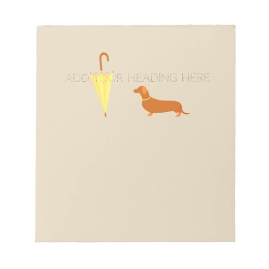 Aangepaste klaploper in stijl notitieblok (Voorkant)