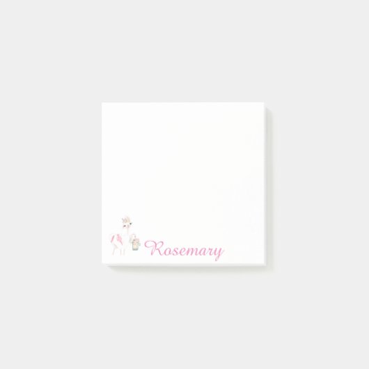 Aangepaste klaploper met lantaarn en bloemen post-it® notes (Voorkant)