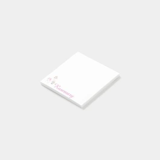 Aangepaste klaploper met lantaarn en bloemen post-it® notes (Schuin)