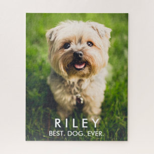 Aangepaste klare dog foto-kwaliteit legpuzzel