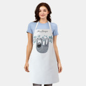 Aangepaste klare sleuf schort (Gedragen)