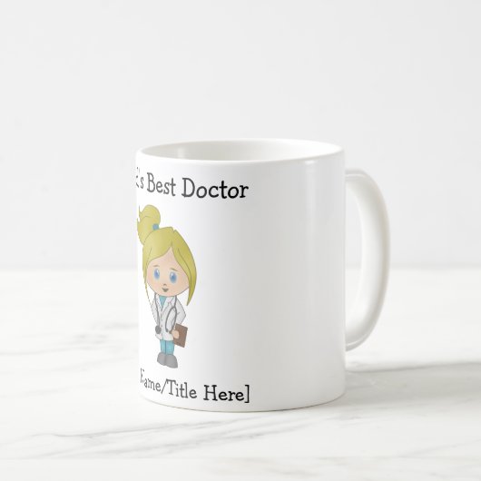 Aangepaste klare Vrouw blauw-ogen Koffiemok (Voorkant rechts)