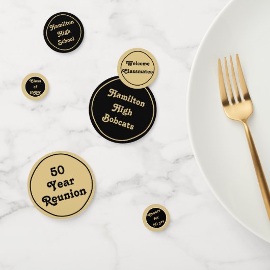 Aangepaste klas reünie tafel confetti! confetti (Groep)