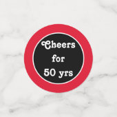 Aangepaste klas reünie tafel confetti! confetti (Kleine voorkant)