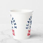 Aangepaste klas van 2025 middelbare school afstude papieren bekers (Links)