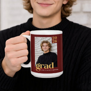 Aangepaste Klas van 2026 Foto Afstudeergeschenk Koffiemok