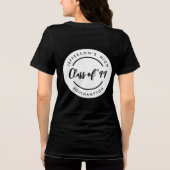 Aangepaste klas van afgestudeerden van de school R Tri-Blend Shirt (Achterkant)