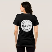 Aangepaste klas van afgestudeerden van de school R Tri-Blend Shirt (Achterkant volledig)