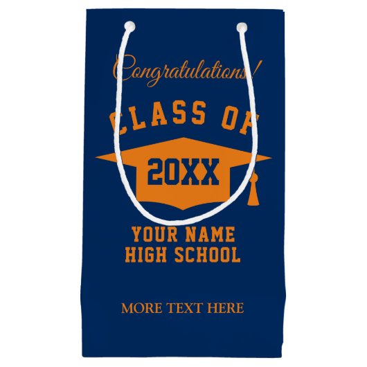 Aangepaste klas van het schooldiploma van 2023 klein cadeauzakje (Voorkant)